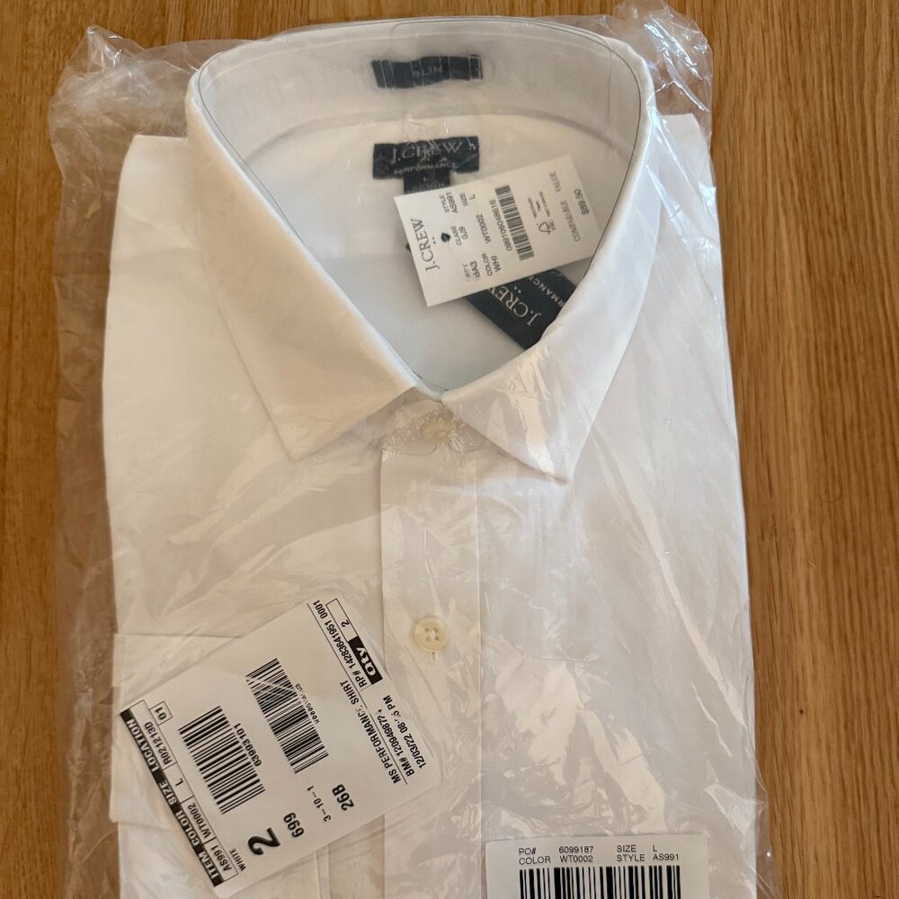 NWT Jcrew Men's Dress Shirt Large